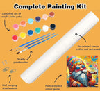 Meothan Paint by Numbers Kit for Adults Beginner 16X16 inch | Gnome Adult Paint - Image 5