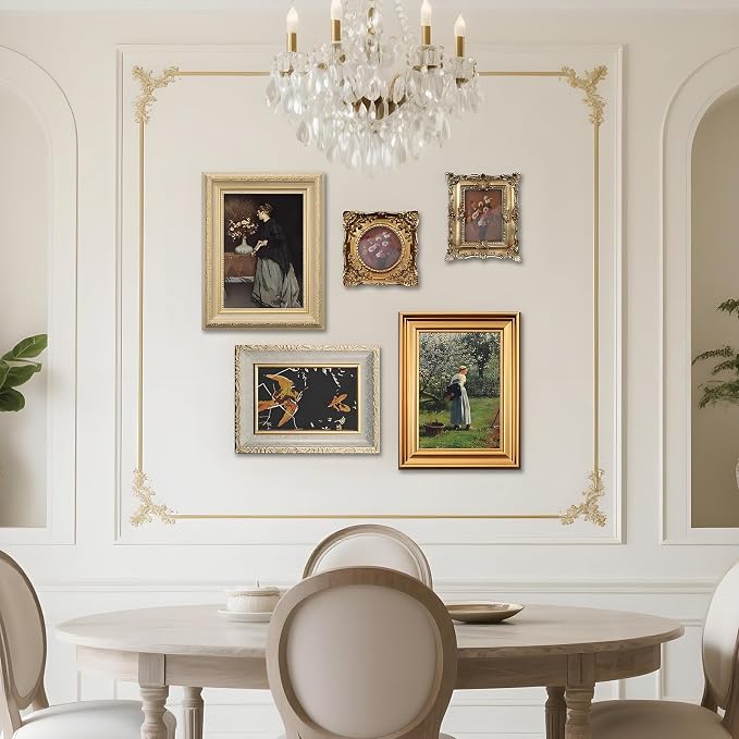 10 Pack Vintage Picture Frames for Wall or Tabletop Display Ornate Vintage - Image 5