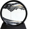 Moving Sand Art Picture- Sand Art Liquid Motion 3D Sandscape, Round Glass Frame by Kbkoudez