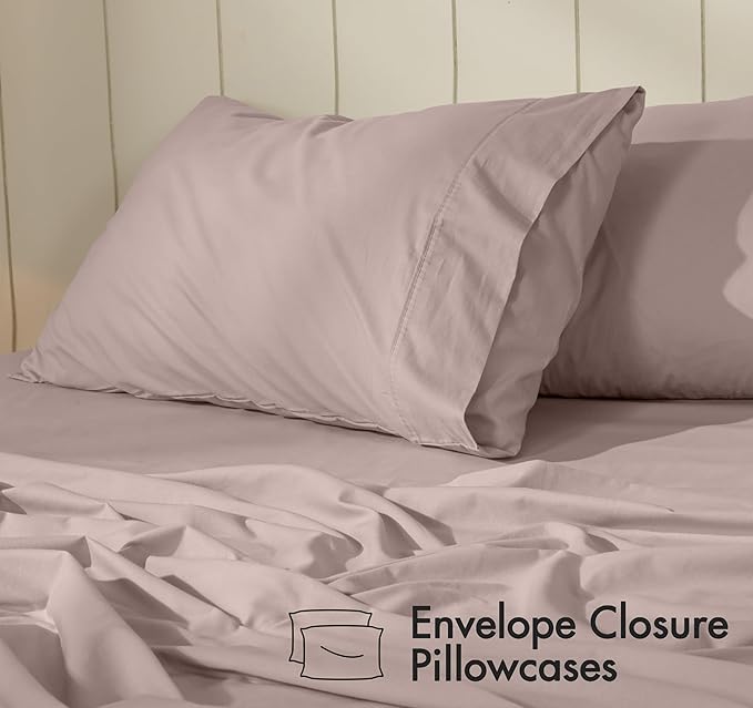 RUVANTI 100% Cotton Sheets – California King Percale Bedding, Cooling & - Image 5