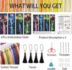 NEGEKFKX 4 Pcs Cross Stitch Bookmark Kit - Image 2