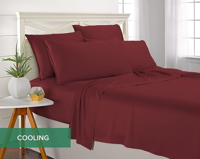 Pure Bamboo California King Sheets, Genuine 100% Organic Viscose Derived from - Image 5