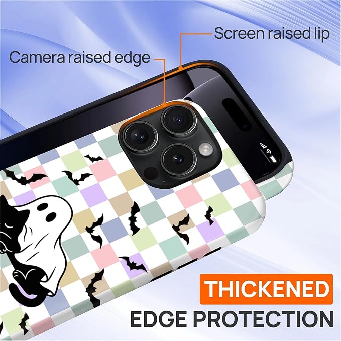 Case for iPhone 16 Pro, Scratch Resistant Hybrid Double Layer Hard Shell，Ghost - Image 5