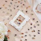 SUPERFINDINGS 84Pcs 7 Colors Natural Stone Pendants Mixed Gemstone Charms - Image 5