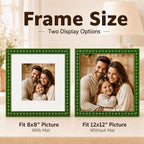Solid Wood 12x12 Picture Frame Beaded Frame - Image 3