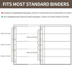 5 Sheets 10 Pages Postage Stamp Album Pages, 5 Pockets 7.7x 1.97in Stamp - Image 3
