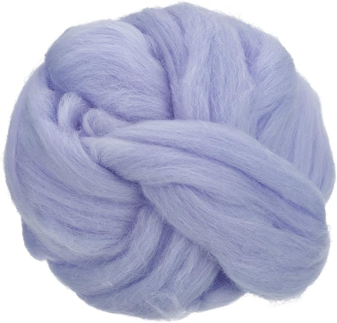 uxcell Needle Felting Wool, 8.5 Oz Nature Fibre Wool Yarn Roving by uxcell