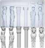 Art Mold for Polyclay Air Dry Clay Plaster, Decorative Column and Sculpture by FUNSHOWCASE