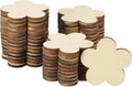 PATIKIL 35mm Wooden Flowers, 50 Pack Unfinished Wood Flowers Blank Wooden by PATIKIL