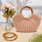 ACRNIGHEET Crochet Bag Kit for Adults Khaki Handbag Kit for Beginners Tote Bag - Image 4