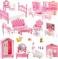 36Pcs Dollhouse Furniture Sets, Miniature 1:12 Scale Doll House Accessories and by Unknown