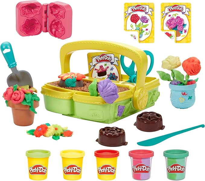 Play-Doh Blooming Flower Garden Toy Playset, Nature Pretend Play, Kids Arts & by Unknown
