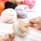 Tessco for you 2 Pcs Wood Hand Carders Needle Felting Brushes Carpet Brush Dog - Image 4