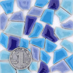 200g Ceramic Mosaic Tiles for Crafts, Irregular Stained Ceramic 0.2"x0.8" by Esweny