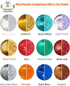 Mica Powder, 12 Colors Pearlescent Pigment Powder - Image 2