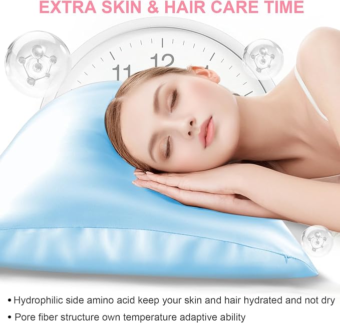 Silk Pillow Cases 2 Pack Standard Size - Image 3