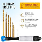 Jewelry Hand Drill Pin Vise, Micro Drill Bits Set - Image 2
