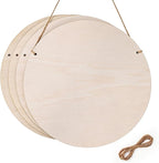 14 Inch Wood Circles for Crafts, 1/4" Thick 4 Pack 5-ply Poplar | Unfinished by Unknown