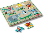 Melissa & Doug Zoo Animals Sound Puzzle – 8-Piece Wooden Peg Puzzle - Image 4