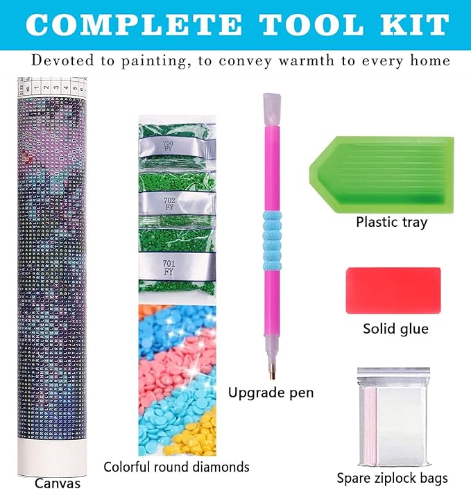 Meothan Square Drills Diamond Painting Kits - Image 5