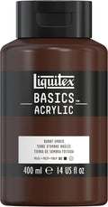 Liquitex BASICS Acrylic Paint, 400ml Bottle, Burnt Umber by Liquitex