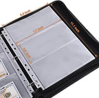 Cash Album with 180 Pockets – WITHYU Expandable 3-Ring Binder Currency - Image 4