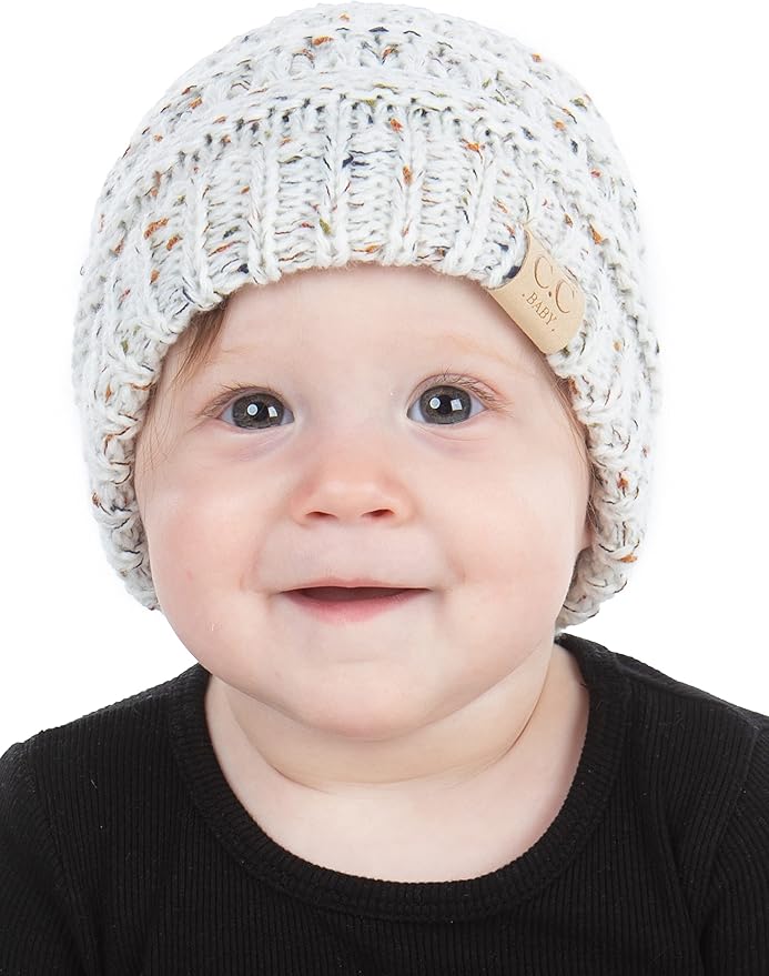 Funky Junque Baby Winter Hat – Cute Newborn Hats, Cozy Warm Infant Beanie, Soft Knit Stocking Stuffer for Babies 0–12 Months