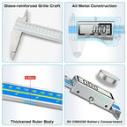 Caliper Measuring Tool Digital Caliper Industrial Quality Precision Electronic - Image 2