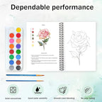 Watercolor Workbooks, 16 Colors Water Color Books Paint Set - Image 4