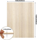 20 Pack Balsa Wood, 7.8”x11.8”x1/8” Balsa Wood Sheet, Thin Natural Unfinished - Image 2
