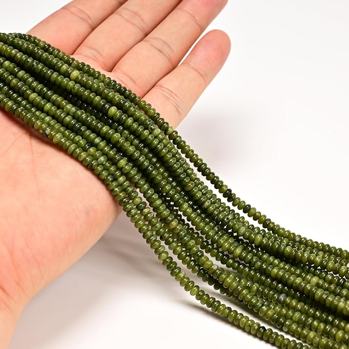 ICAI Beads Natural 2x4mm Rondelle Beads, Abacus Disk Stone Spacer Beads – Loose - Image 2
