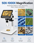 Digital Coin Microscope 1000X, 4.3" LCD Coin Magnifier - Image 3