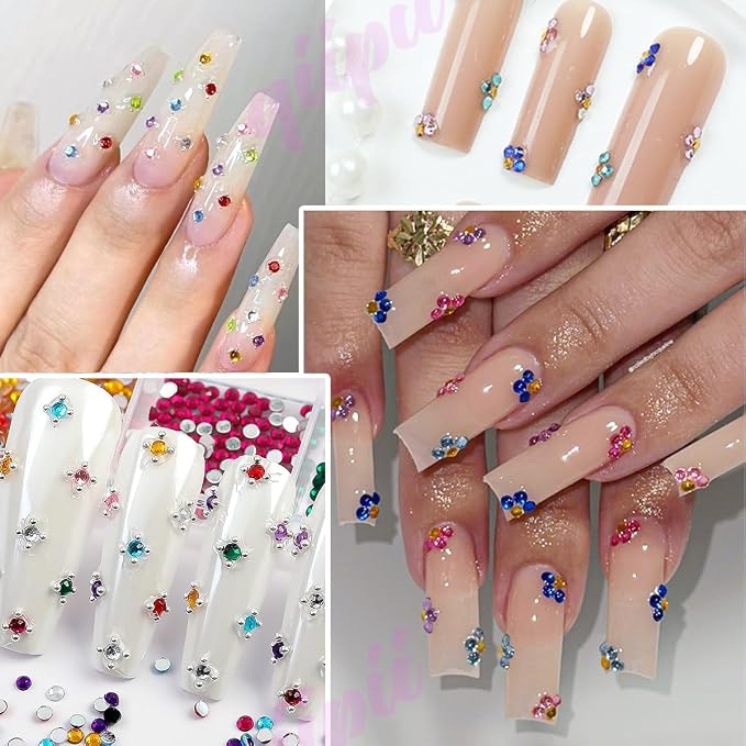 qiipii 24 Color 2mm Small Jelly Resin Rhinestones - Image 5