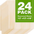 Basswood Sheets 12"x12"x1/8", 3mm Basswood by Unknown