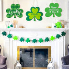 Large Size 12" Wooden Shamrock Ornaments to Paint, St. Patrick's Day Decoration - Image 2