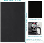 Black Faux Leather Fabric 39"×55" Smooth Grain Upholstery Vinyl - Image 4
