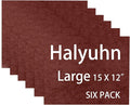 6 Pack Thick Felt Furniture Pads, 15’’ x 12’’ Protect Pads by Halyuhn