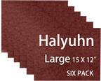 6 Pack Thick Felt Furniture Pads, 15’’ x 12’’ Protect Pads by Halyuhn