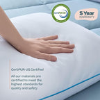 Linenspa Two Pack Shredded Gel Memory Foam Pillow, King Size – Cooling Bed - Image 6