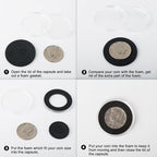46mm Coin Capsules with Foam Gasket and Storage Organizer Box, Coin Storage - Image 7