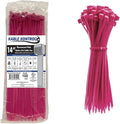 Kable Kontrol Fluorescent Pink Zip Ties 14 Inch 100 Pcs, 50 Lbs Tensile Strength by KABLEKONTROL%C2%AE