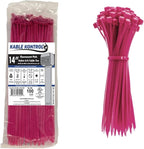 Kable Kontrol Fluorescent Pink Zip Ties 14 Inch 100 Pcs, 50 Lbs Tensile Strength by KABLEKONTROL%C2%AE