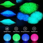 3 Box Glow in The Dark Crushed Glass Craft Glitter Fine - Image 8