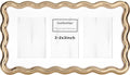 3-2x3'' Gold Heavy-Duty Zinc Alloy Picture Frames, Wave Design Gold plated by GorYeeFine