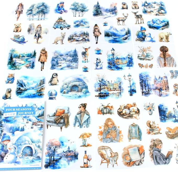 Winter Pre-Cut Journal Sticker Book - Image 9