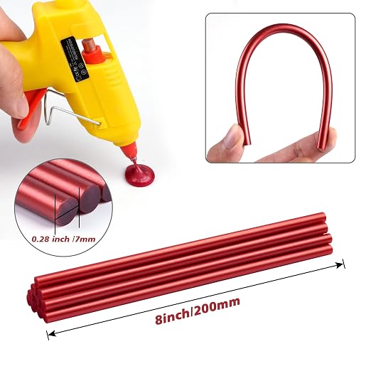 10 Pieces Sealing Wax Glue Sticks, 8 Inch Long Mini Hot Glue Gun Sticks - Image 2