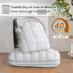 YOUR MOON Fluffy Support Bed Pillow Queen Size, Super Soft Premium - Image 8