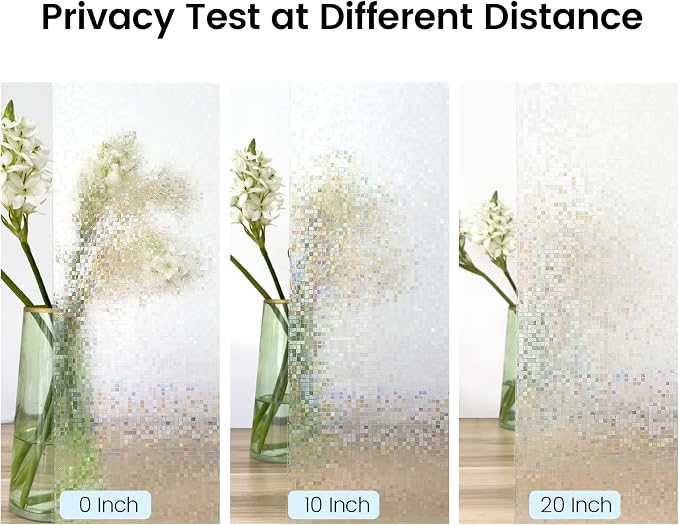 KESPEN Mosaic Rainbow Window Privacy Film, Stained Glass Decorative Cling Decals - Image 5