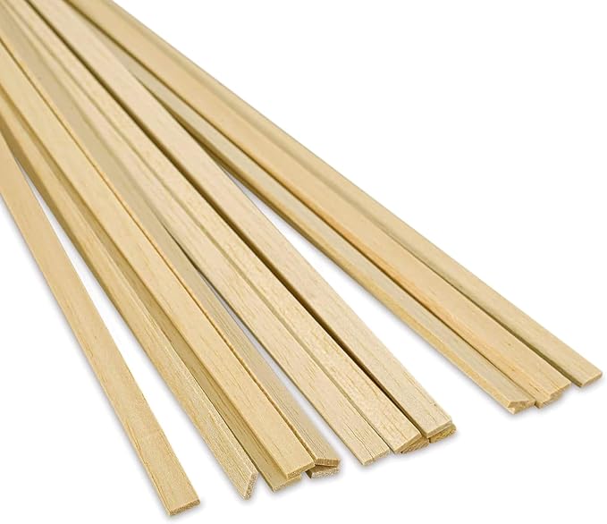 Proartek PK00029 Model BWS001X020 Balsa Wood Strips, 1/8" x 1/4" x 36" by ProartekDrafting