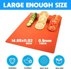 Goodluck 5 Pieces Flexible Cutting Boards, BPA Free Plastic Cutting Boards - Image 2